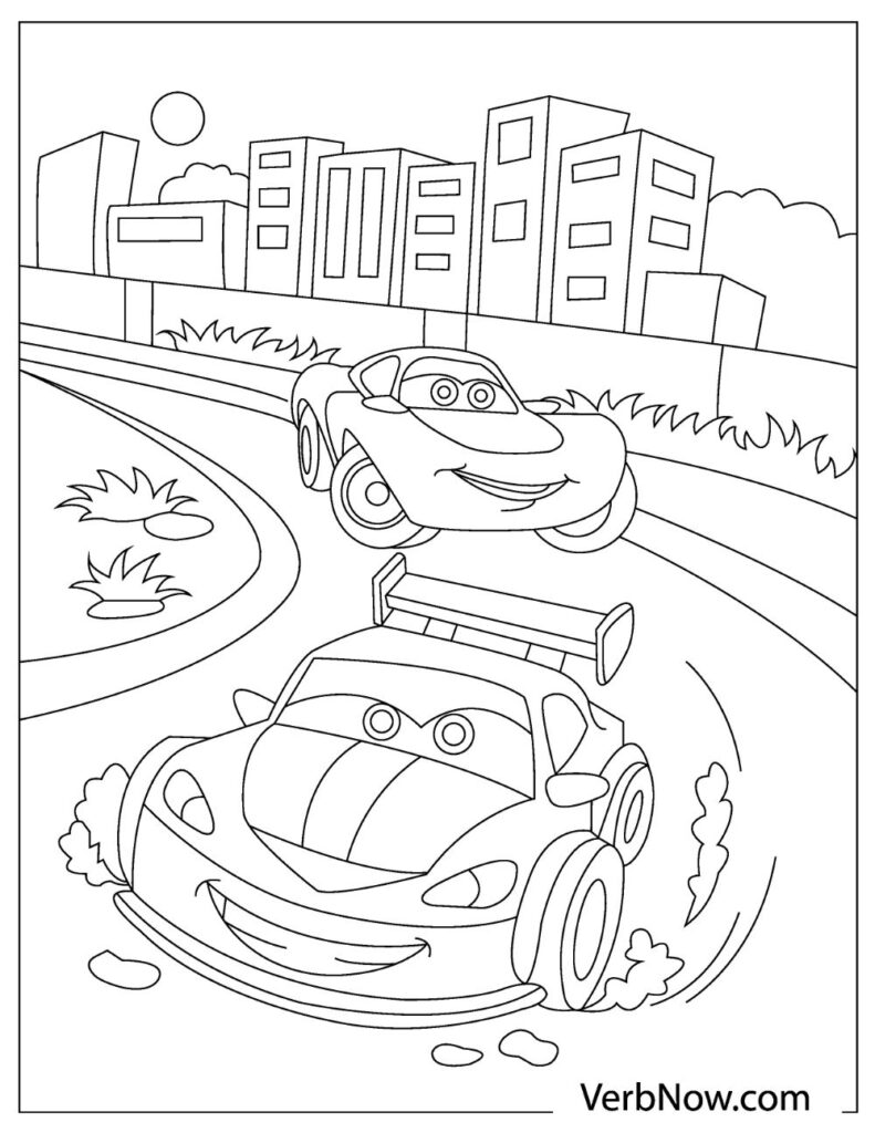 35 Printable Coloring Book Car 10