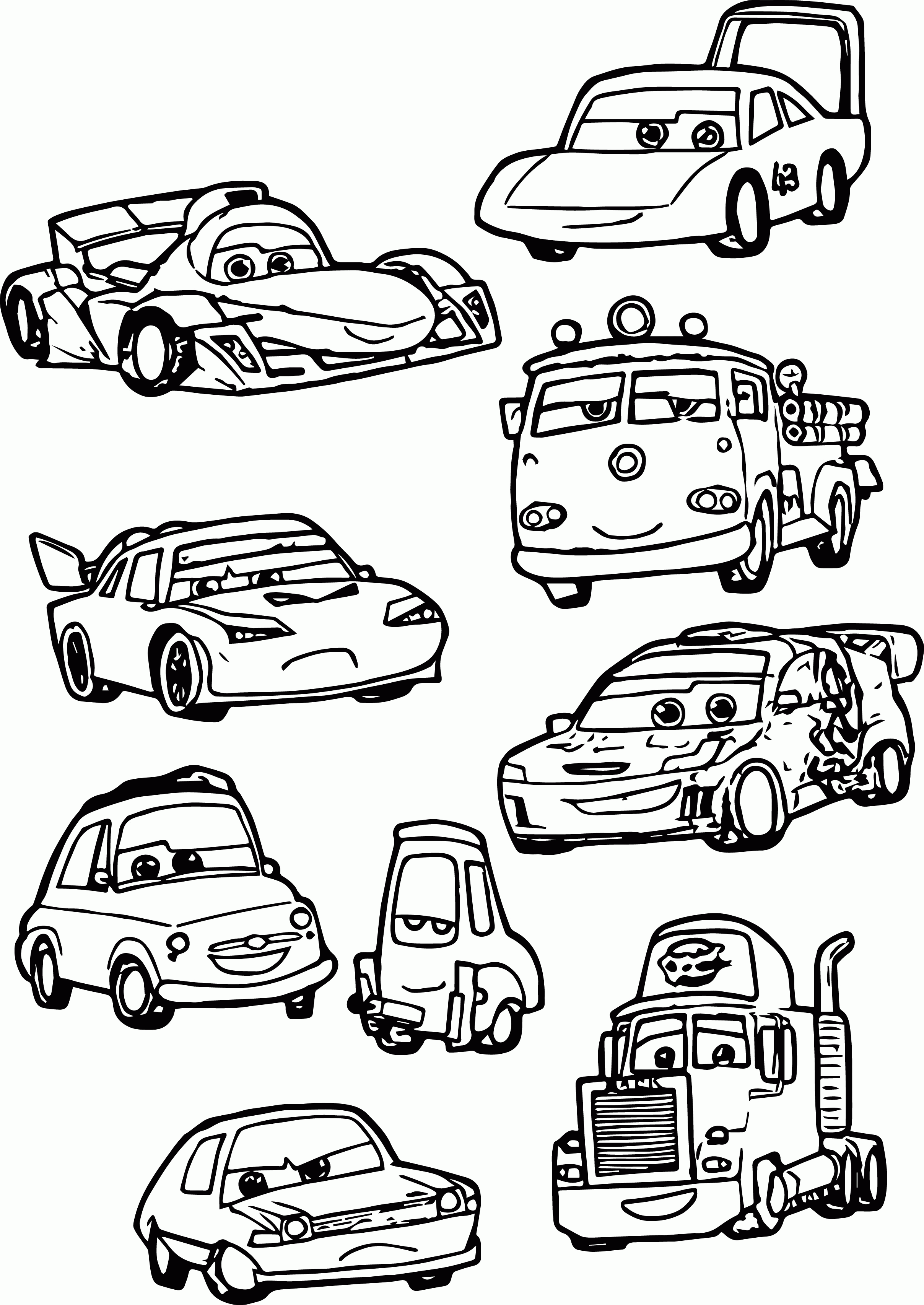 35 Printable Coloring Book Car 13