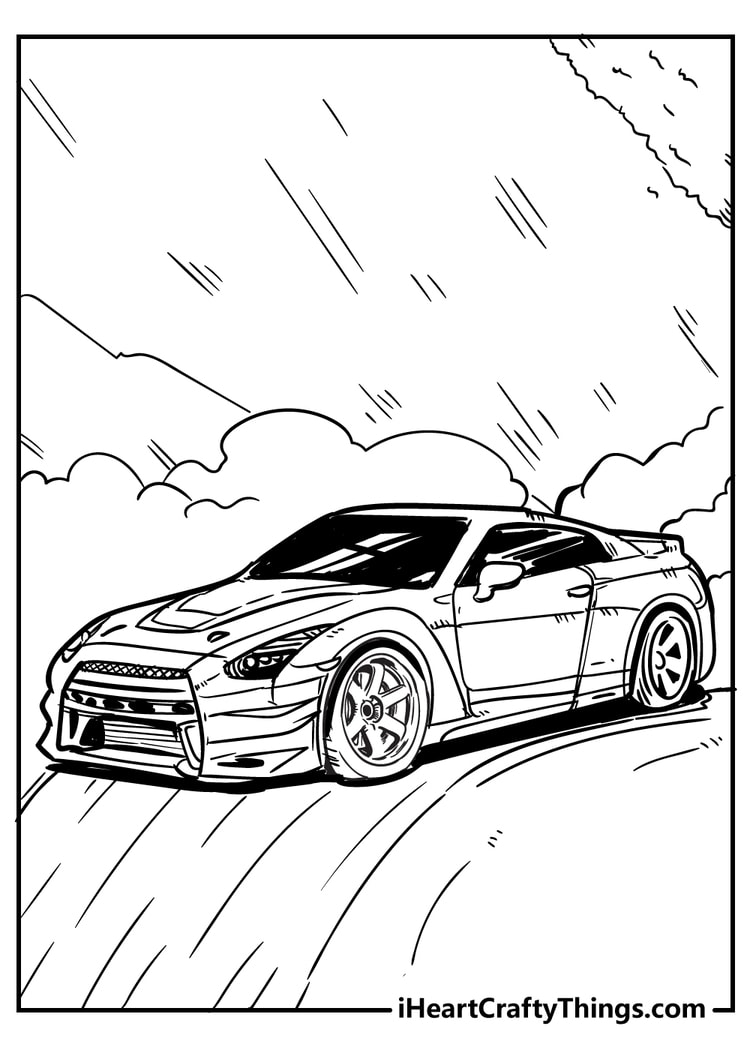 35 Printable Coloring Book Car 20