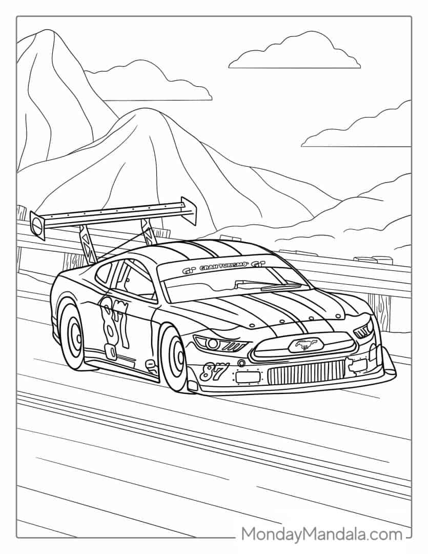 35 Printable Coloring Book Car 24