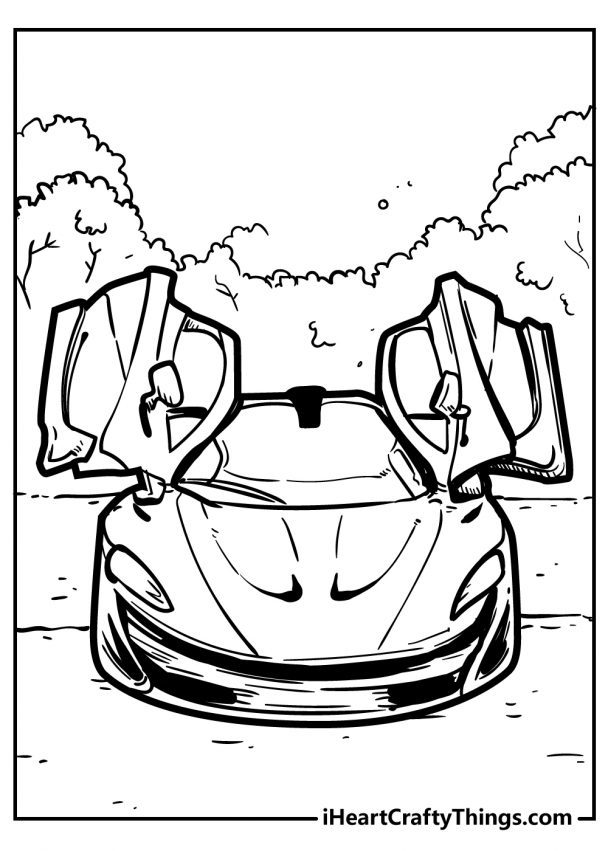 35 Printable Coloring Book Car 32