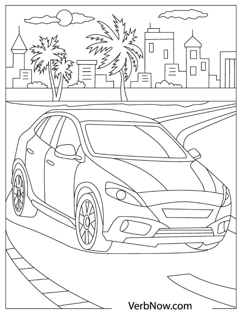 35 Printable Coloring Book Car 6