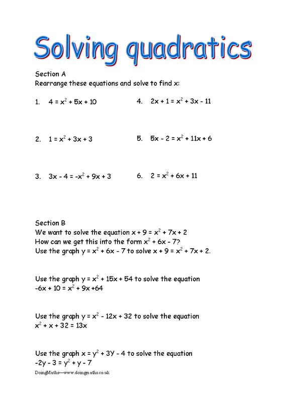 Save 60 Quadratic Equations Worksheets Ideas 12