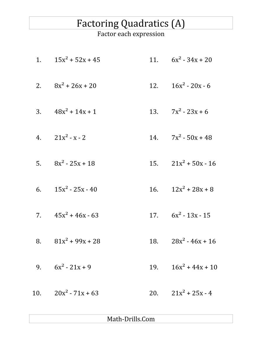 Save 60 Quadratic Equations Worksheets Ideas 31