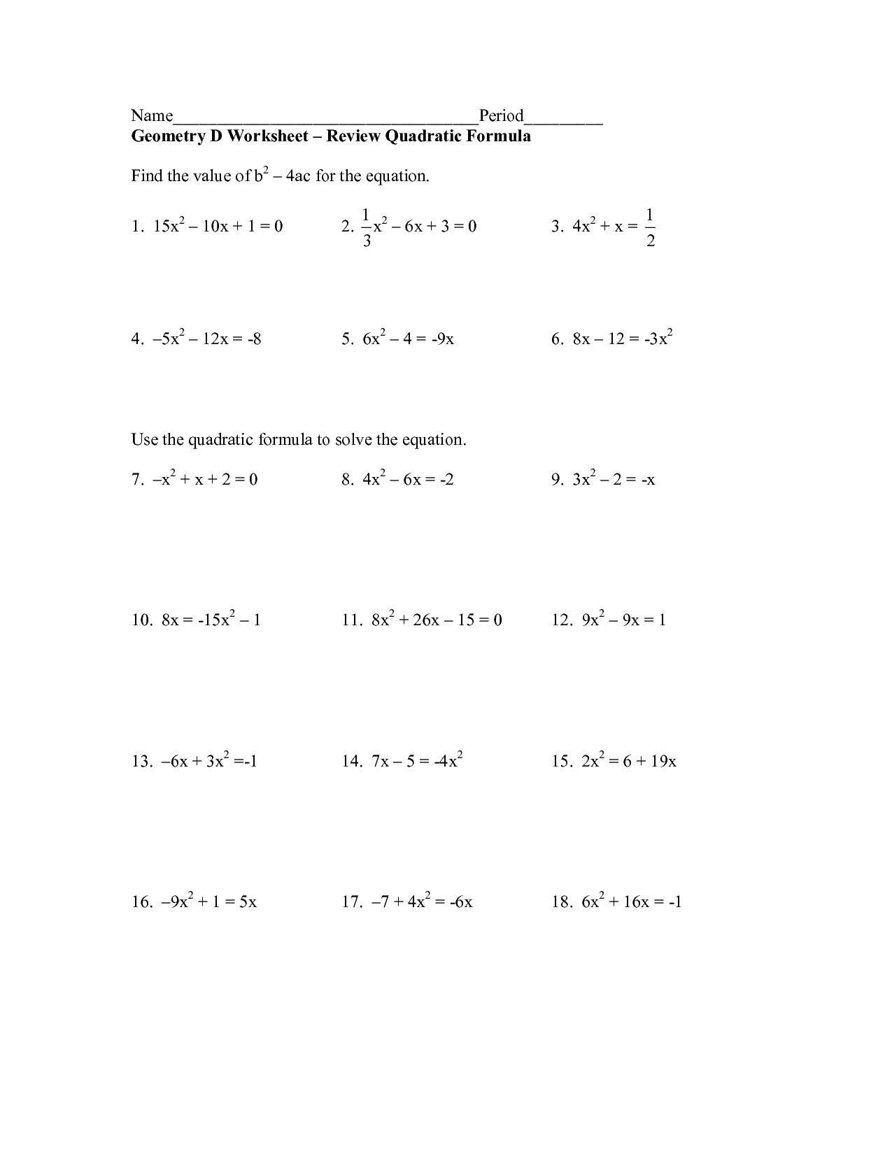 Save 60 Quadratic Equations Worksheets Ideas 46