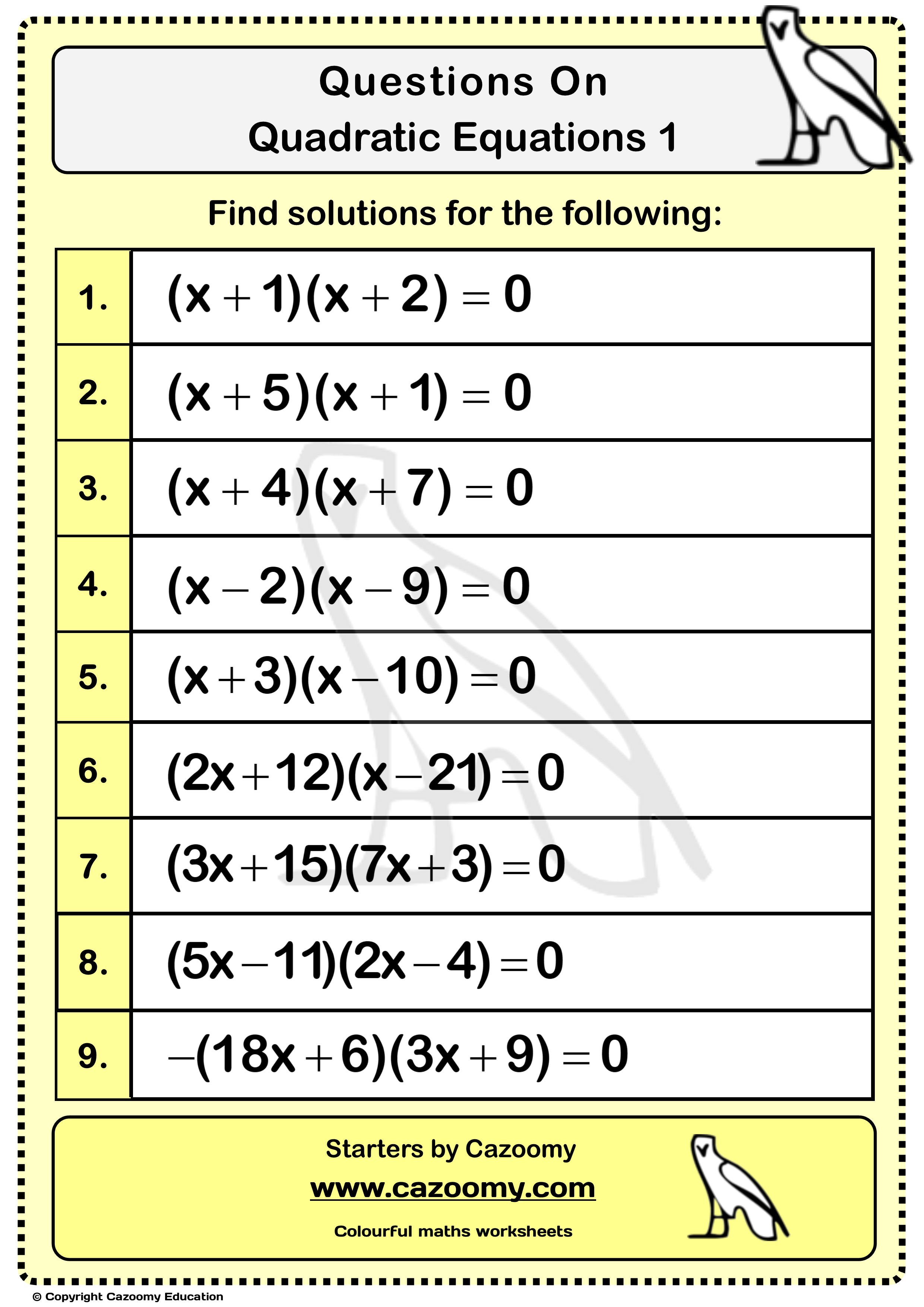 Save 60 Quadratic Equations Worksheets Ideas 53