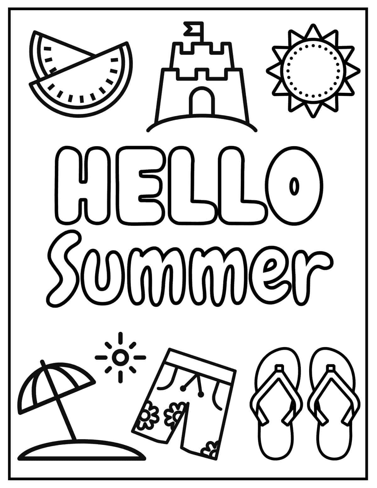 Save 60 Simple Coloring Pages Aesthetic Summer Ideas 1